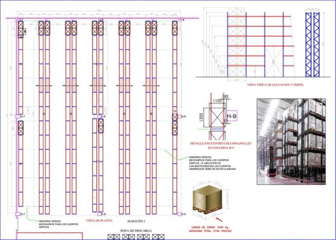Système très étroit de défilement ligne par ligne de palette de bas-côté adapté aux besoins du client par entrepôt industriel