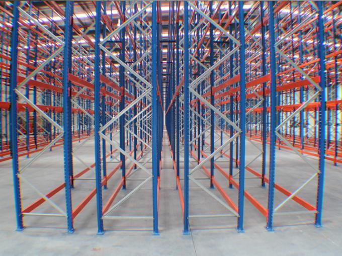 Système profond de défilement ligne par ligne de palette d'entrepôt de double résistant industriel de stockage